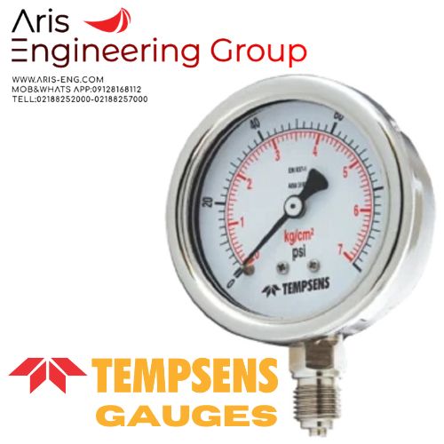 گروه مهندسین آریس تامین کننده گیج فشار و دما برند Tempsens 