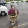 گلدان طرح سبد فایبرگلاس