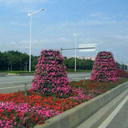 گلدان‌های طبقاتی فایبرگلاس ضد ضربه (مقاوم در برابر آفتاب و سرما)