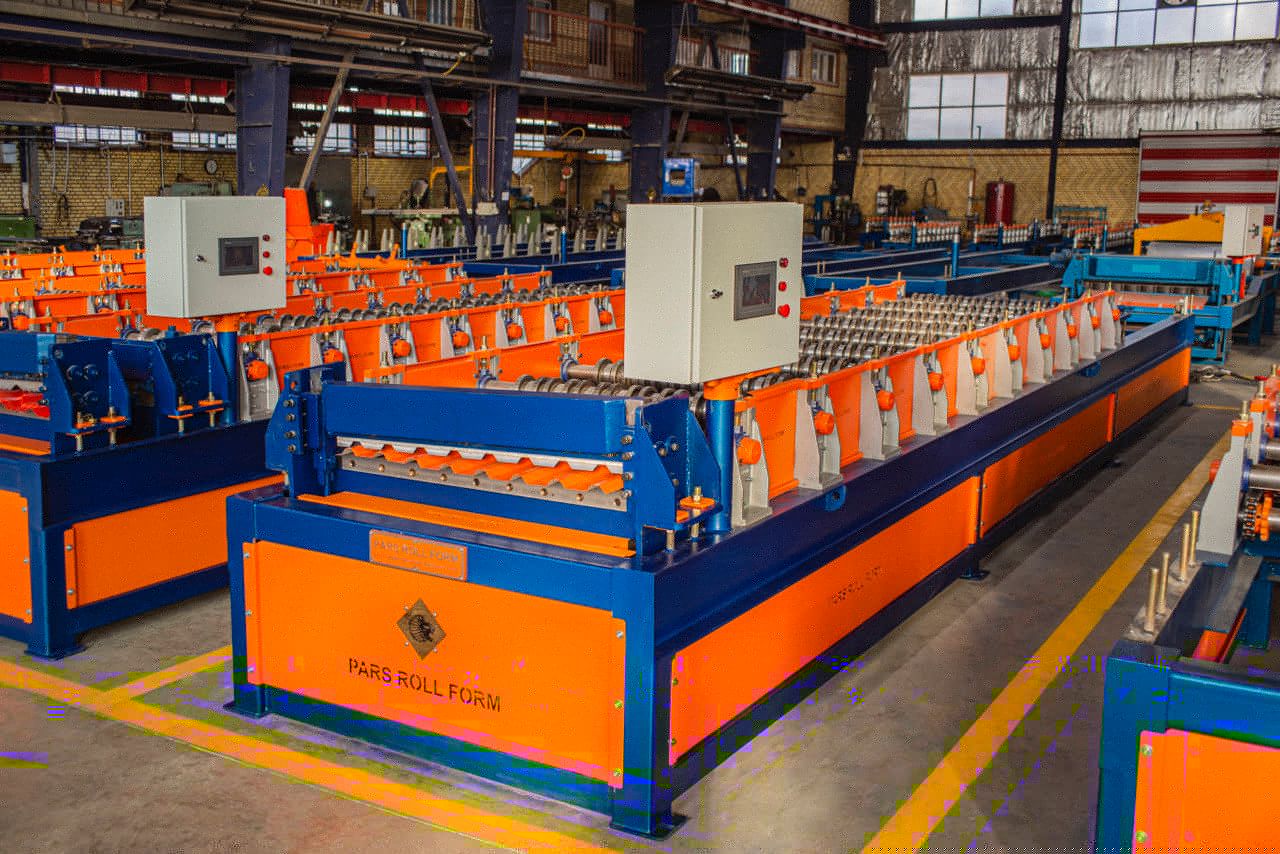 فروش دستگاه تولید ورق ذوزنقه در 15 مدل ورق خروجی  09121889200