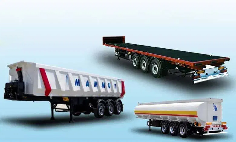 فروش انواع تریلرهای گروه ماموت